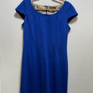 Tahari Blue Midi Dress Size 10